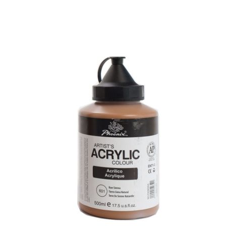 Farba akrylowa Phoenix 500ml, Brąz jasny - Raw sienna